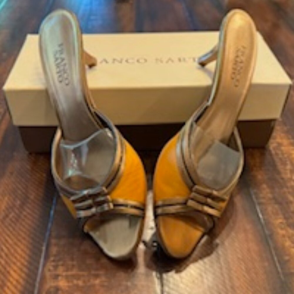 Franco Sarto Dressy Heel in Amber Satin Size 8
